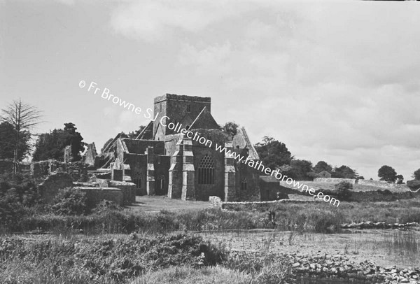 HOLY CROSS ABBEY  FROM EAST (WITH SUN)